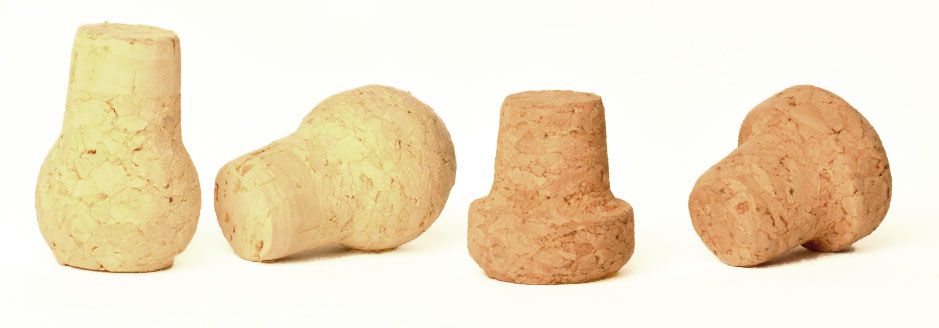 Tapones tipo hongo en corcho Aglomerado  fabricados en cualquier Medida de Sumerbex